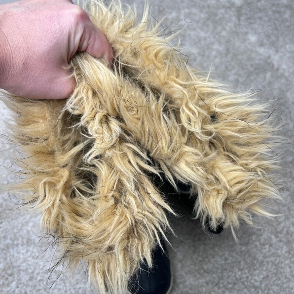 Sorel Tivoli Joan of Arctic Pewter Fur Lace Up Snow Boots 7 - Picture 8 of 9